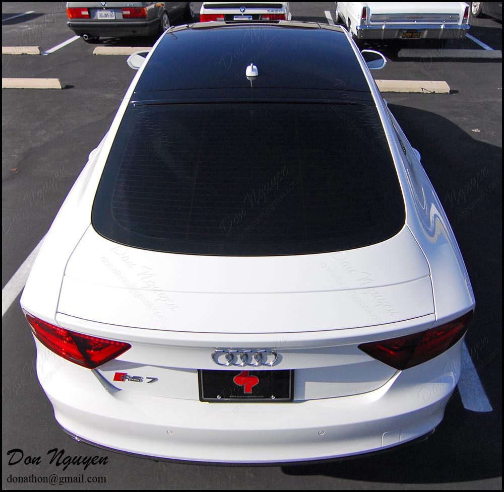 Don Nguyen  Gloss Black Vinyl Roof Installed - White Audi RS7 Sedan** -  6SpeedOnline - Porsche Forum and Luxury Car Resource