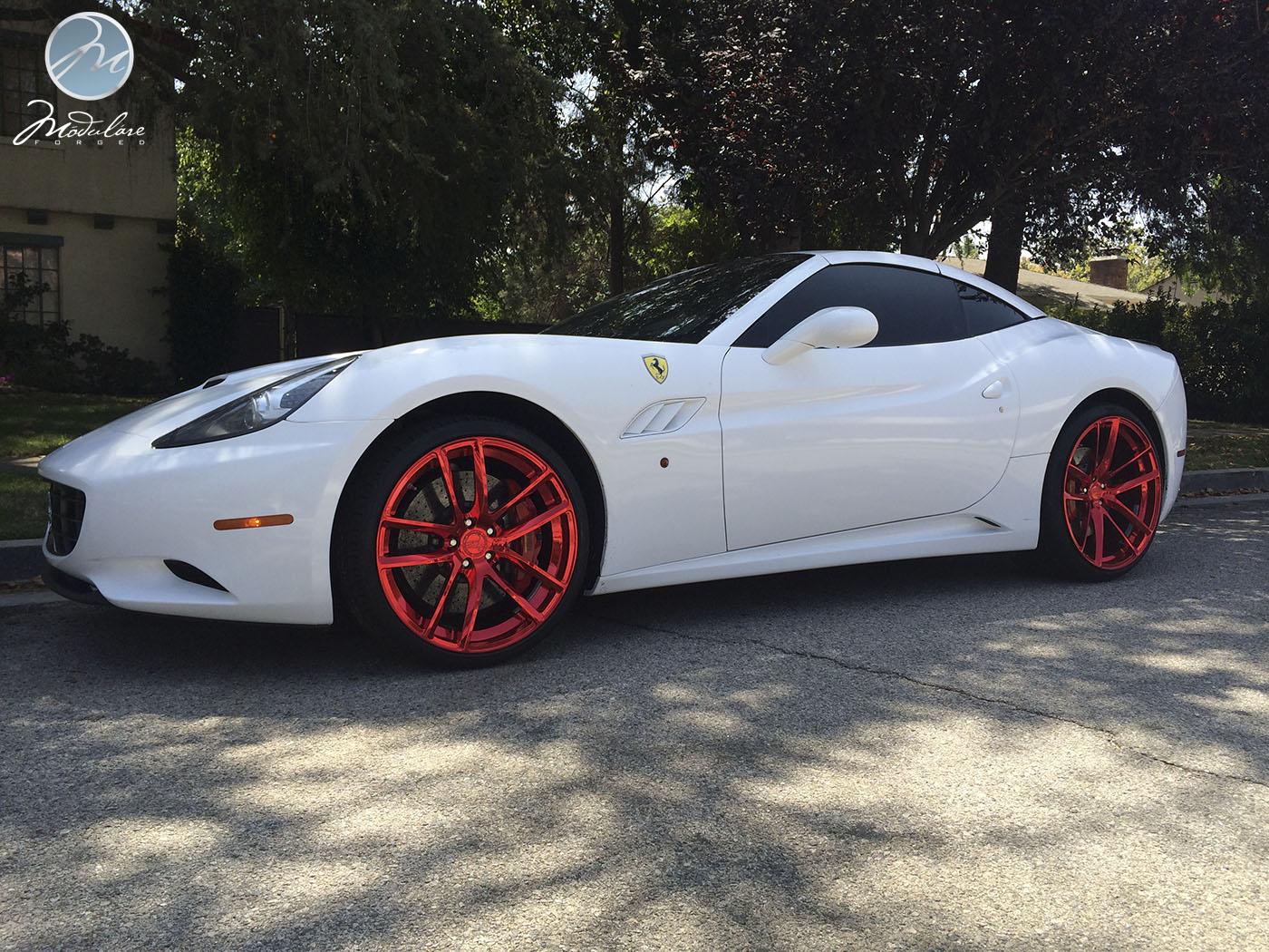 Custom Wheels Finished with Lollypop Red