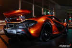 McLaren P1 poses with F1 Car in California