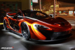 McLaren P1 poses with F1 Car in California