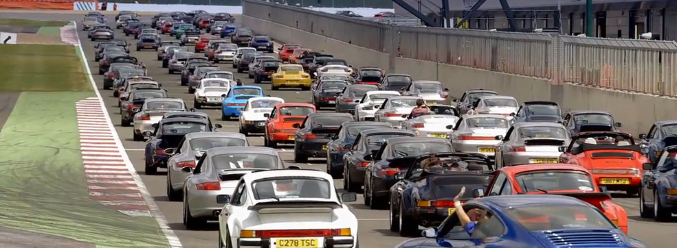 Porsche Recaps its 1,208-Car World Record at Silverstone