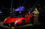 Lamborghini Veneno Roadster Debuts on Aircraft Carrier