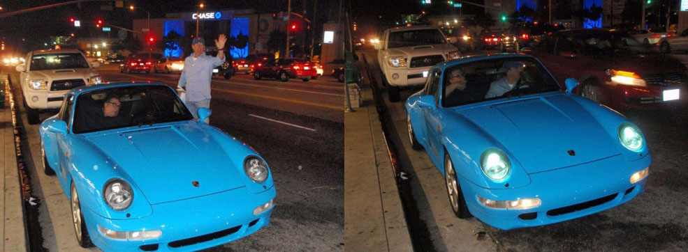 Jerry Seinfeld with His Last 993 Porsche