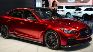 The Infiniti Q50 Eau Rouge Concept is a GT-R Sedan