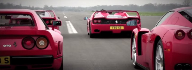 Ferrari Unleashed: F40 vs F50 vs Enzo vs 288GTO