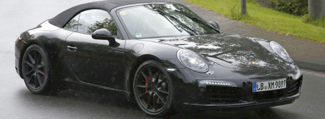 Porsche 911 GTS Cabriolet Caught on the Nurburgring