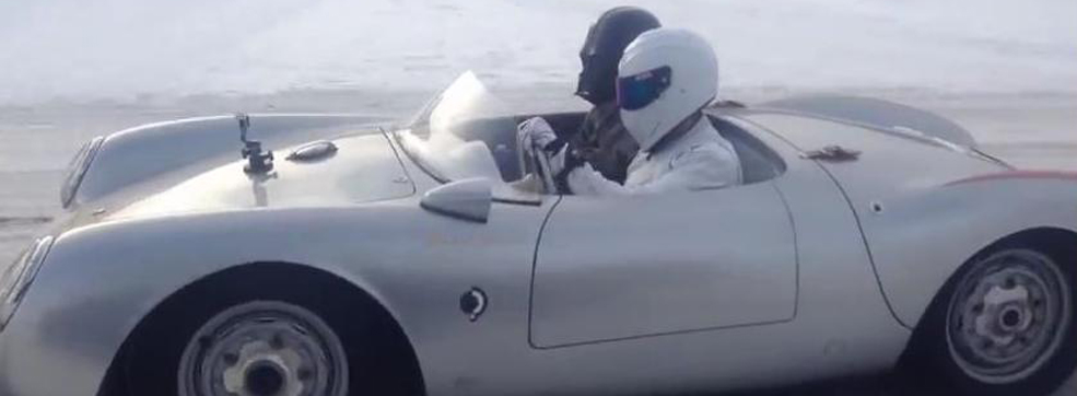 Is This the Stig and Darth Vader in a Porsche 550?