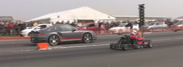 Porsche 911 Turbo v. Go-Kart: Who Wins?