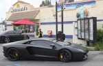 Kanye West is Lovin' It in His Lamborghini Aventador