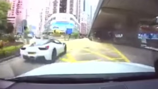 Ferrari 458 Launched into Air by Nissan Van