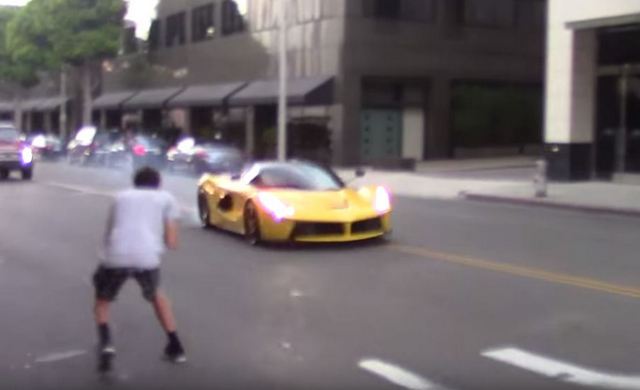 LaFerrari Powerslides on the Streets of Beverly Hills