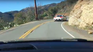Idiot in Audi RS4 Chases Down Acura NSX Test Mule