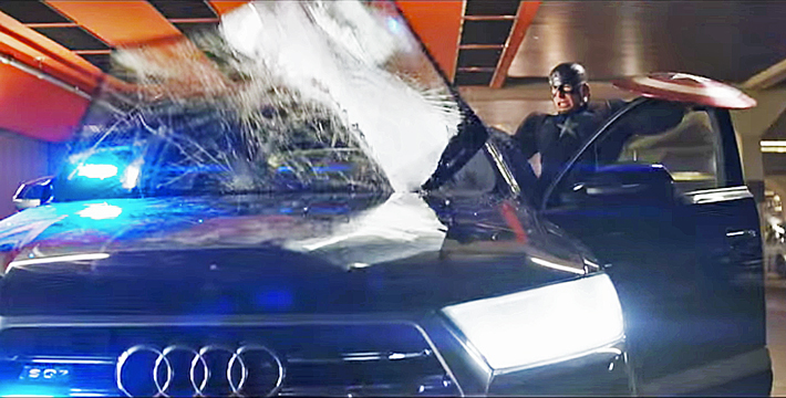 Epic Audi R8 V10 Crash in New Captain America Film?