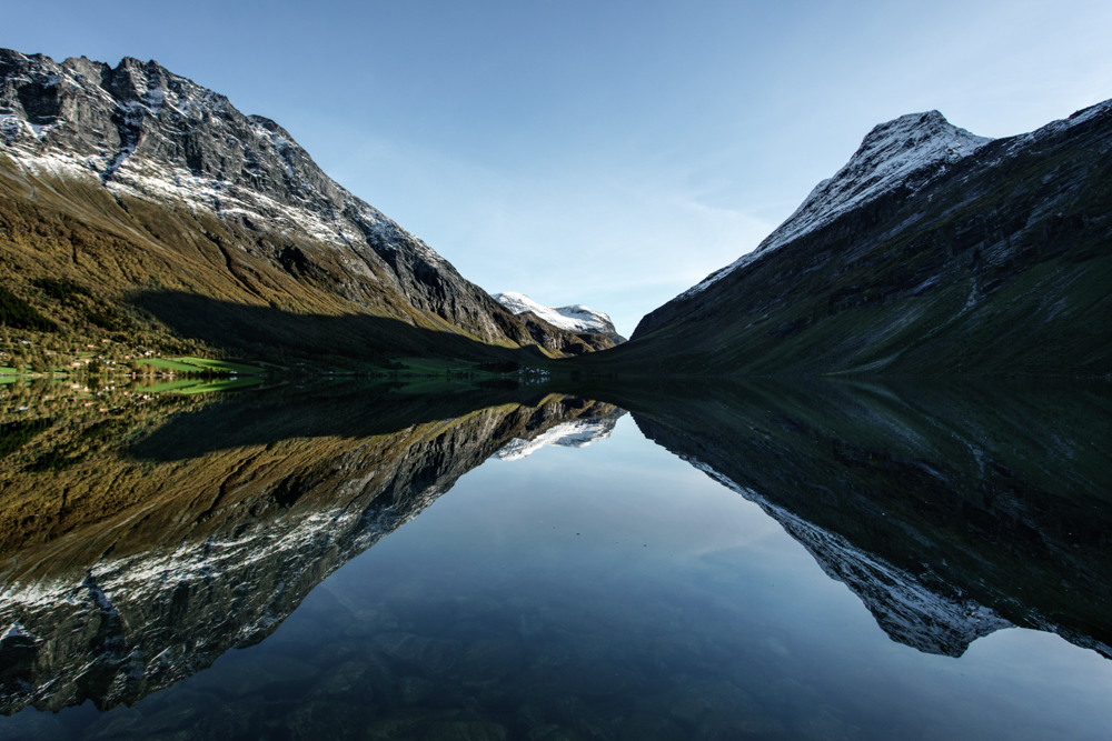 NORWAY. 2016. Oppskredvatnet lake near Geiranger.