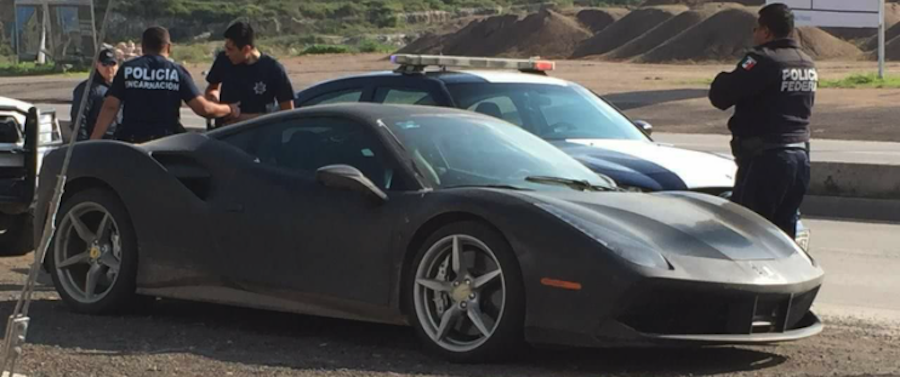 6SpeedOnline.com Ferrari 488 Stolen Mexico Painted Found Police