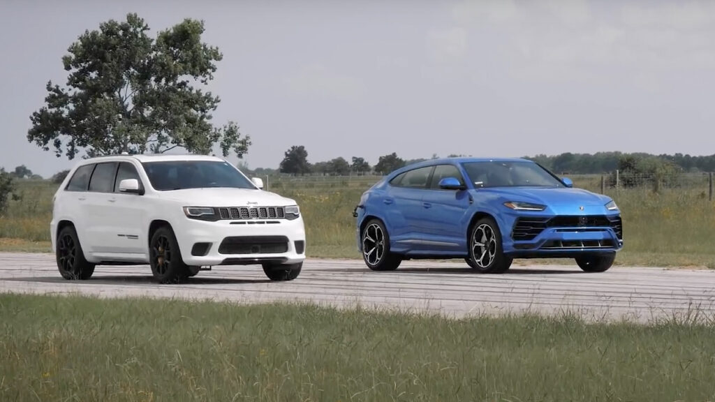 Lamborghini Urus Has Just Enough Grunt to Beat a Jeep Trackhawk