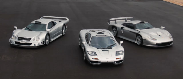 McLaren F1, Porsche 911 GT1, Mercedes CLK GTR: 90s Holy Trinity