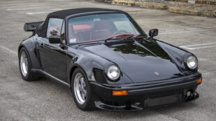 Ruf turbo cabriolet black with red interior air cooled