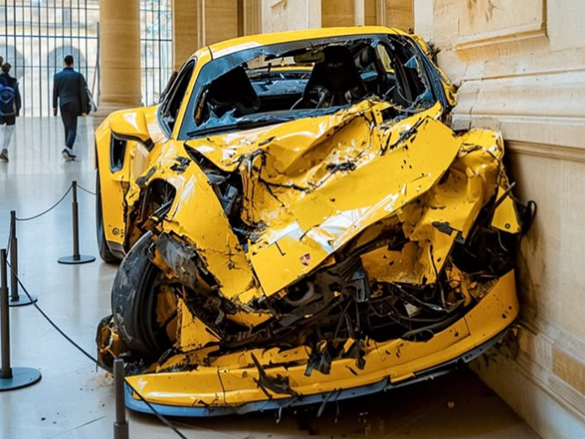 'Drive Safe' AI Porsche Art Installation Is a Sobering Reminder to Stay Safe Behind the Wheel