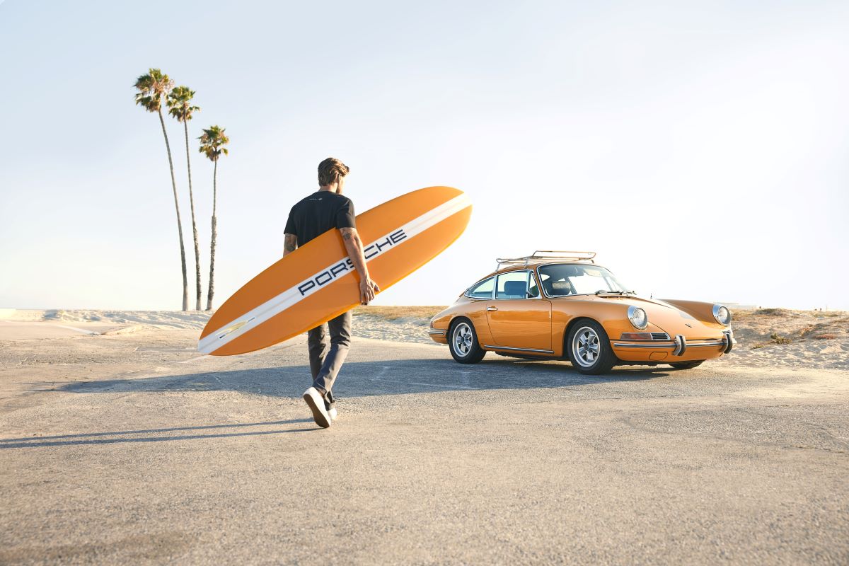 Hang 10 with Porsche and Almond Surfboard's Collection